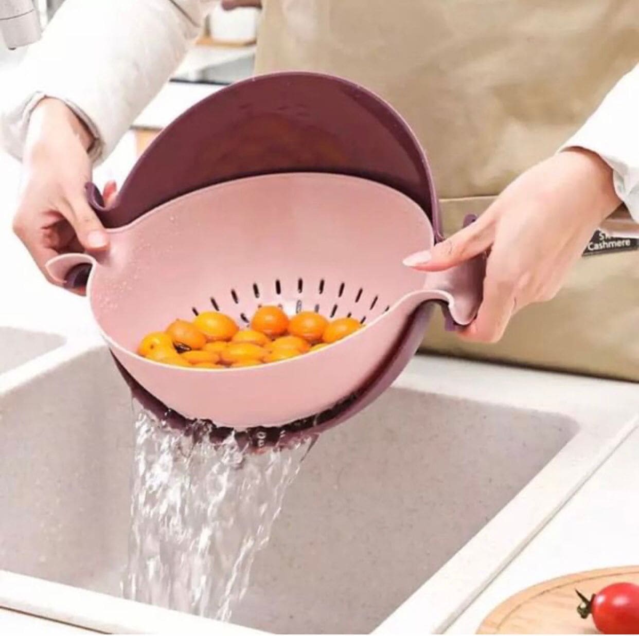 Kitchen Rice Washing Basket With Thickening Strainer And Creative