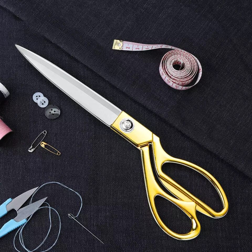 Stainless Steel Professional Sewing Scissors, Tailor's Scissors For Fa –  Yahan Sab Behtar Hai!