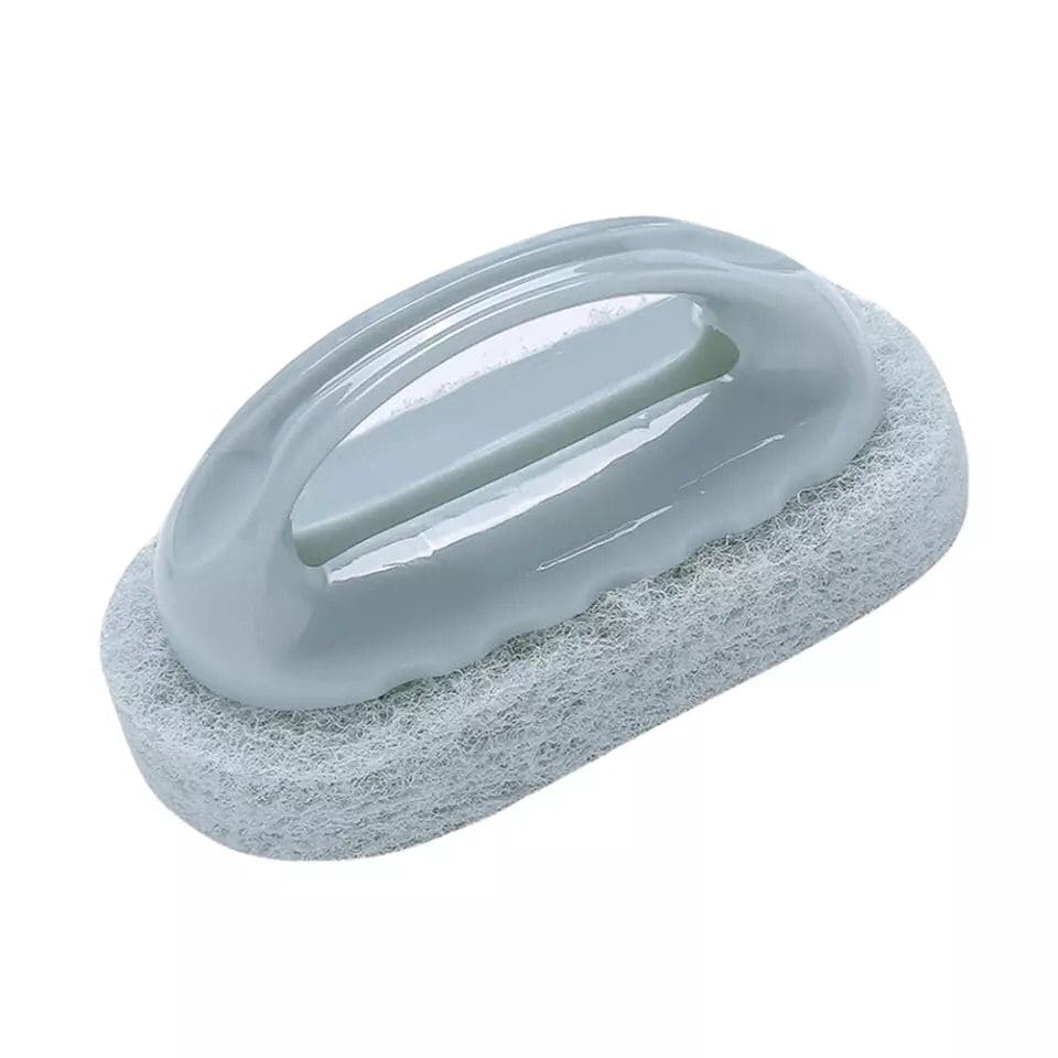 Plastic Cleaning Brush, Wall Sponge Brush, Strong Scouring Plastic Handle Washing Cleaning Brush, Strong Decontamination Bath Brush, Bathroom Kitchen Cleaning Brush