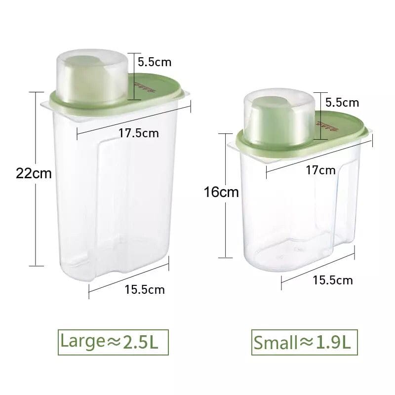 Large Capacity Airtight Dry Food Container, Cereal Flour Grain Food Storage Bottle, Durable Cereal Storage Sealing Can, BPA Free Clear Plastic Kitchen Cereal Bin