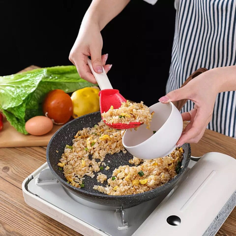 Garlic Crusher Spoon, Multifunctional Spoon, Colander Spoon, Egg Separating Spoon, Multi-Purpose Grinding Mashed Colander Spoon