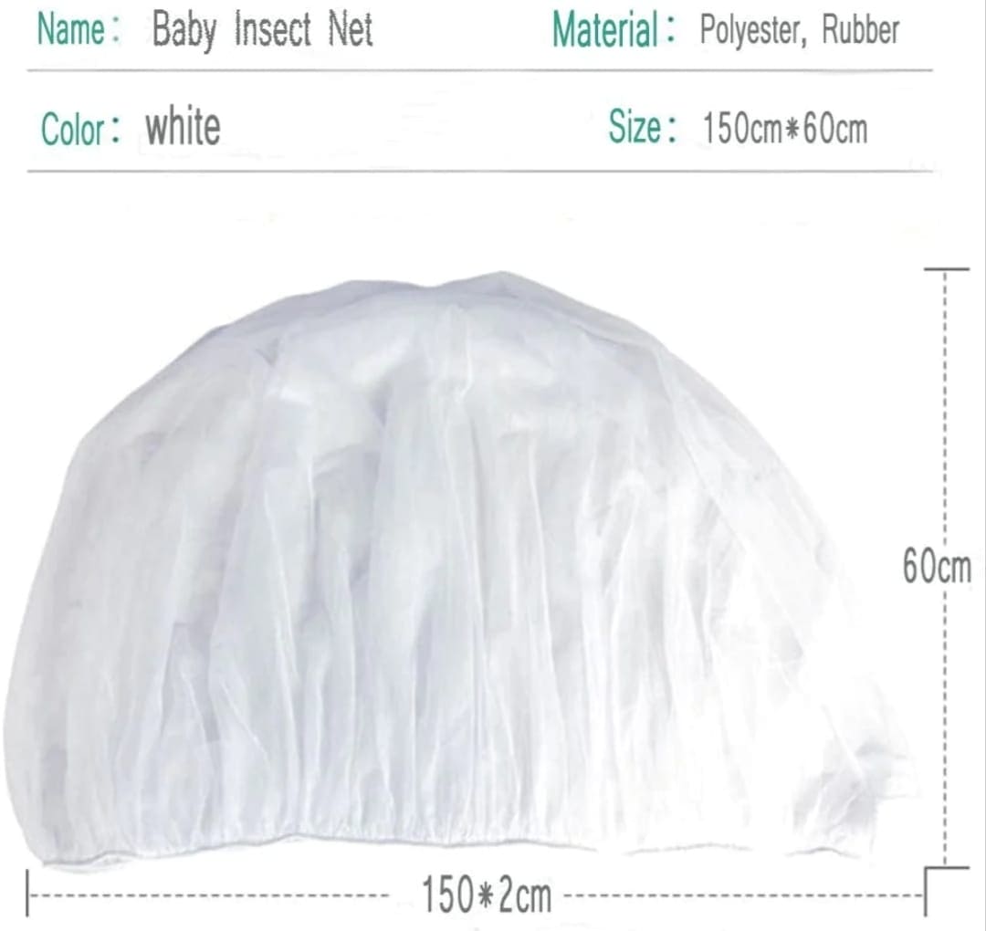 Baby Mosquito Net, Dream Baby Stroller, Mosquito Insect Shield, Fly Baby Net Stroller, Cover Buggy Mesh Pram for Baby Care, Breathable Folding Net, Portable Baby Mesh Net, Mosquito Guard Net