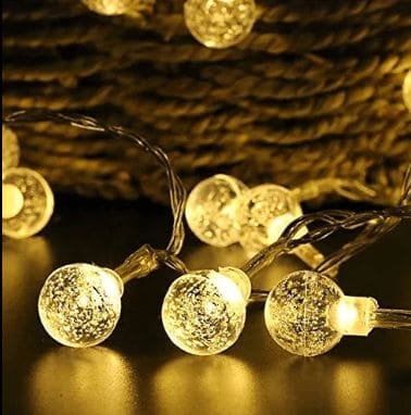 20 Pcs Bubble Ball Led String Lights, Starry Bubble Curtain Lights, Garden Home Indoor Outdoor Party Decorations Lights