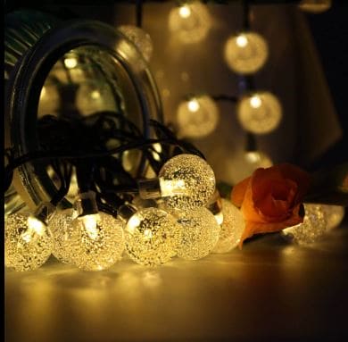 20 Pcs Bubble Ball Led String Lights, Starry Bubble Curtain Lights, Garden Home Indoor Outdoor Party Decorations Lights