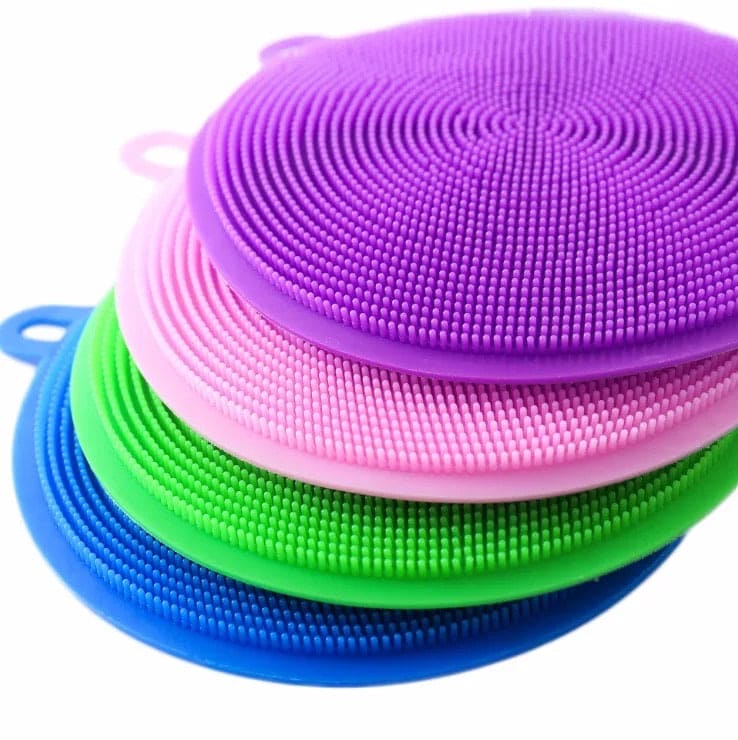 Multipurpose Silicone Dish Sponge, Kitchen Cleaning Scrubber, Silicone Dish Scrubber