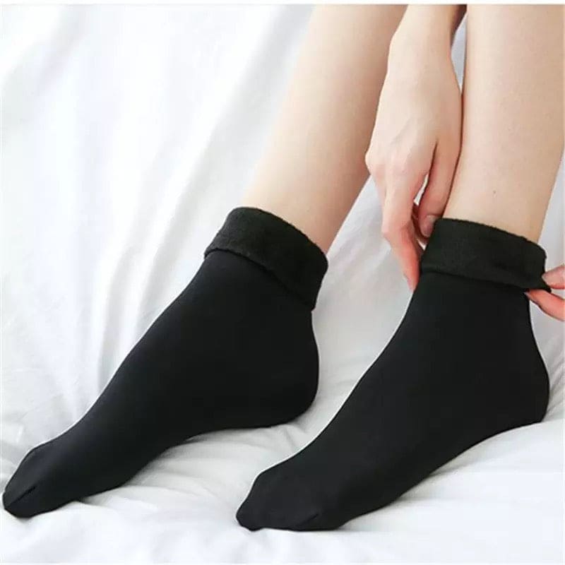 Winter Warm Thicken Thermal Socks, Wool Cashmere Snow Seamless Socks, Woolen Warm Socks Winter Thicken Thermal Wool Cashmere Socks, Seamless Female Fur Socks
