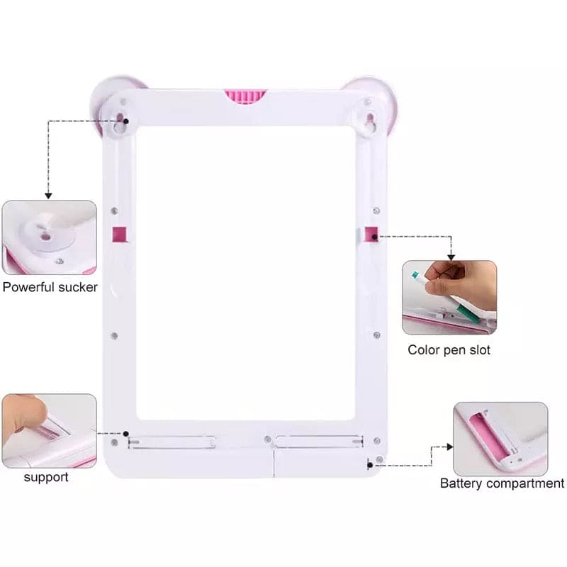 3D Magic Drawing Board With Pen, Sketch Pad, Light Effects Puzzles Board, Digital Graffiti Pad, LCD Writing Tablet For Kids, Educational Toys For Children, Kids Writing Board