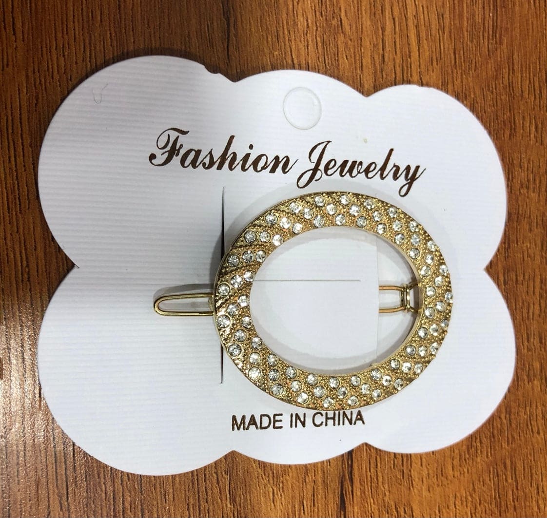 Hairpin Brooch Pin, Letter Faux Pearls Ladies Electroplating Sweater Suit Brooch Jewelry Accessories, Pearl Diamond Ecrusted Oval Hair Ball Head Twist Clip