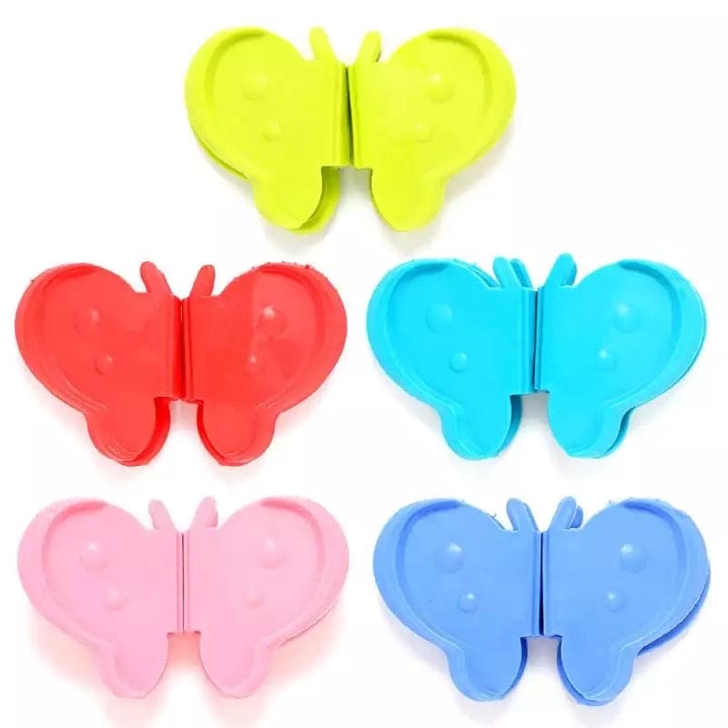 2 Pcs Butterfly Shaped Silicone Dish Clip, Anti-Scald Kitchen Tool Clamps, Silicone Pot Clip
