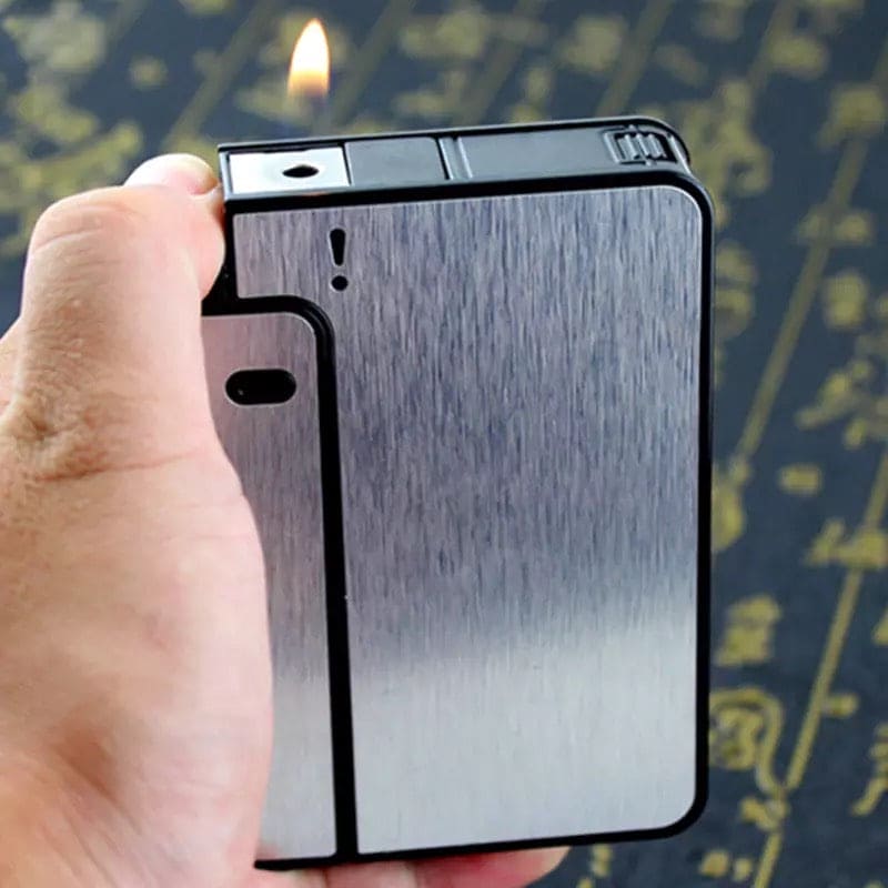Focus Automatic Lighter, Automatic Cigarettes Holder, 10 Pcs Cigarette Case, Portable Automatic Cigarette Holder Without Lighter, Metal Cigarette Boxes, Lighter Gadget For Men, Multifunction Cigarette Holder