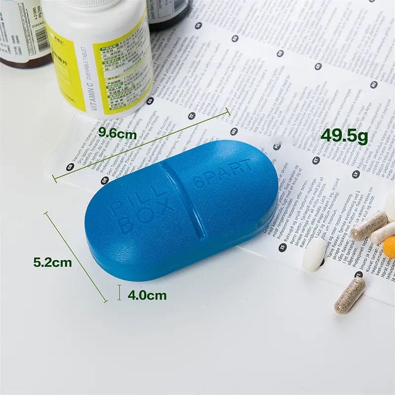 6 Part Pill Box, Portable Travel 6-Slot Medical Pill Holder, Mini 6 Slot Medicine Organizer, Medicine Case Organizer, Small Mini Pill Box, Seal Pill Storage Organizer, Outdoor Travel Pill Dust-proof Protect Container