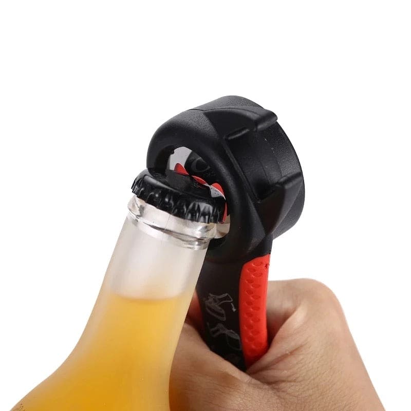 5 In 1 Multifunctional Plastic Bottle Lid Opener, Twist Off Easy Claw Kitchen Opener, Stainless Steel Jar Can Remover, Jar Opener Gripper Pad Easy To Use For Seniors With Arthritis