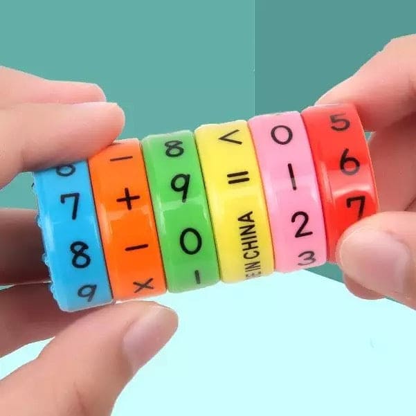 Magnetic Educational Plastic Toy For Children, 6 Pcs Magnetic Math Assembling Puzzle, Educational Block Calculate Game For Kids
