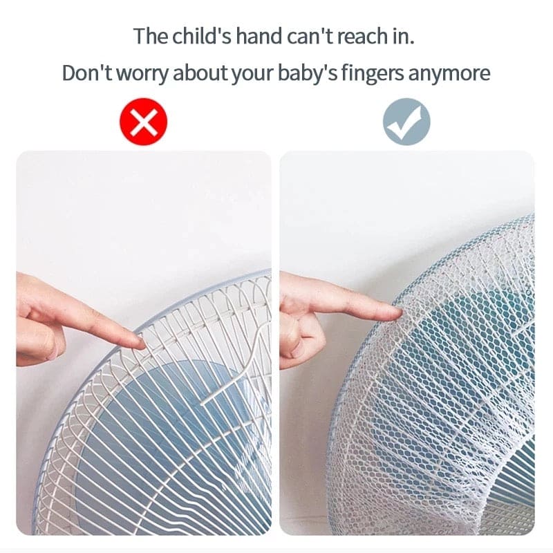 Electric Fan Cover, Electric Fan Dust Cover, Electric Fan Protective Cover, Safety Net Cover, Baby Kids Finger Protector, Finger Guards Safety Mesh Nets