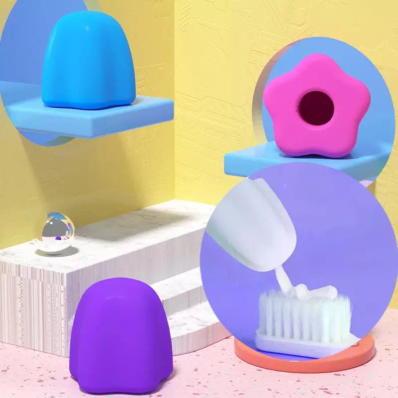 Silicone Lazy Self-Closing Toothpaste Tube Squeezer, Self-Closing Toothpaste Caps, Silicone Manual Toothpaste Squeezer, Squeezing Toothpaste Device, Toothpaste Cap Self-Closing Edible