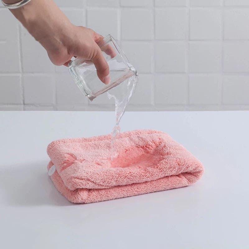 Microfiber Snap Dry Hair Cap, Turbine Hair Dryer Cap Towel, Water Absorbent Terry Head, Dry Hair Cap, New Style Hair Wrap Cap Towel
