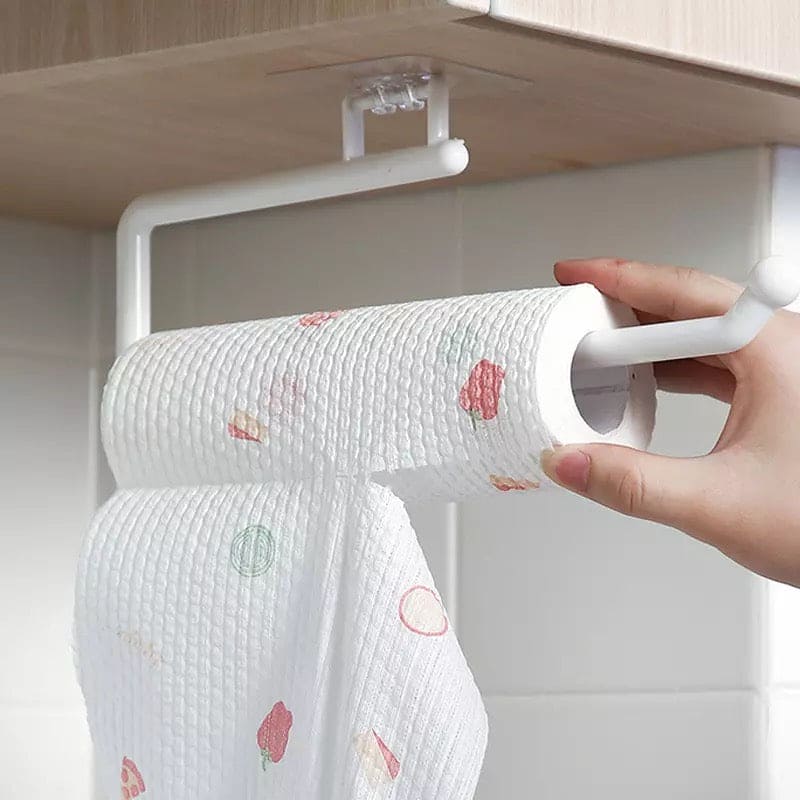 2 Pcs Towel Rack Cabinet Holder Paper Roll Toilet Stainless Steel Cartoon Mount  Plate Dispenser