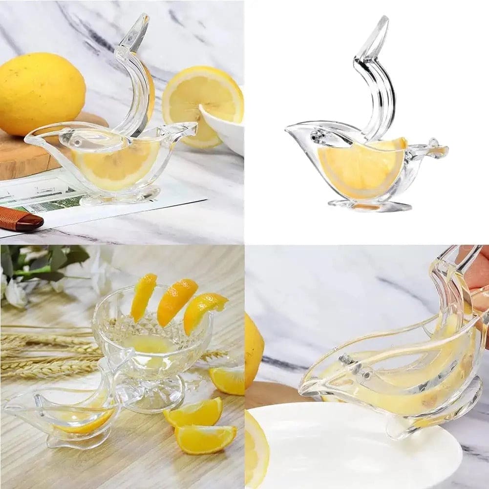 Bird Shape Lemon Squeezer, Acrylic Lemon Juicer, Convenient Fruit Juice Gadget, Hand Press Lemon Squeezer for Kitchen, Citrus Press Juicer Squeezer Kitchen Tool, Ergonomic Portable Fruit Juicer, Lemon Slice Wedge Squeezer