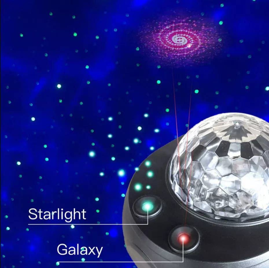 LED Star Ocean Wave Projector, Galaxy Starry Sky Projector Night