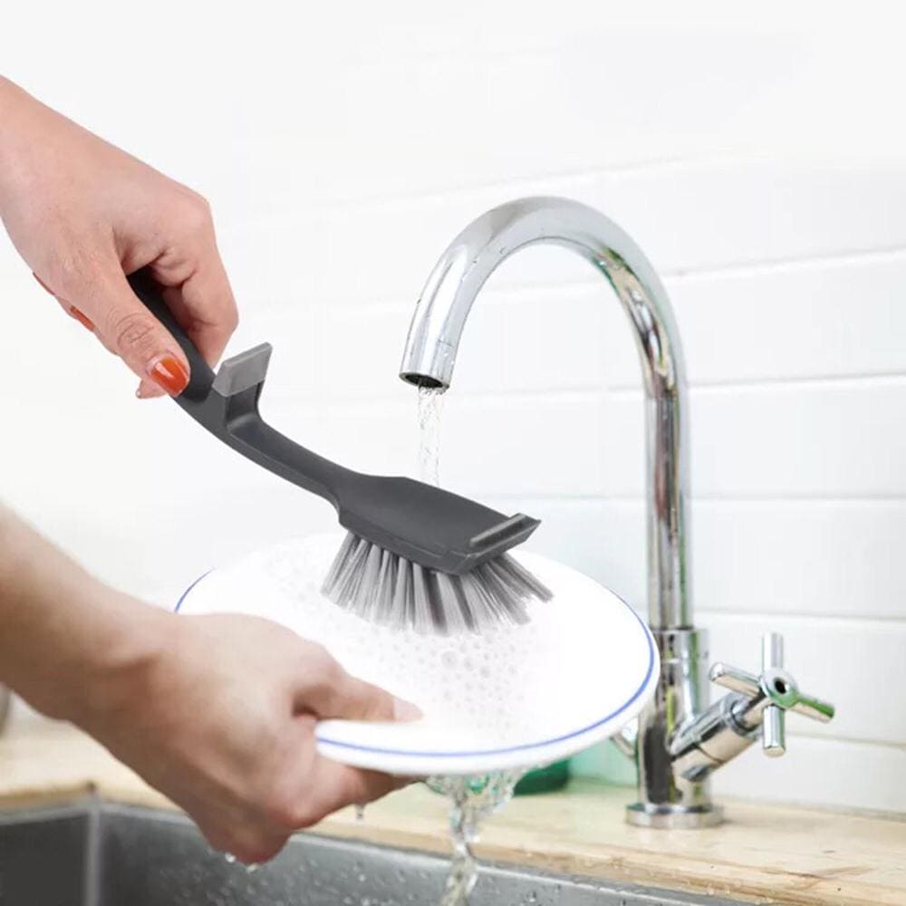 Multifunctional Long Handle Dishwashing Brush, Kitchen Cleaning Brush