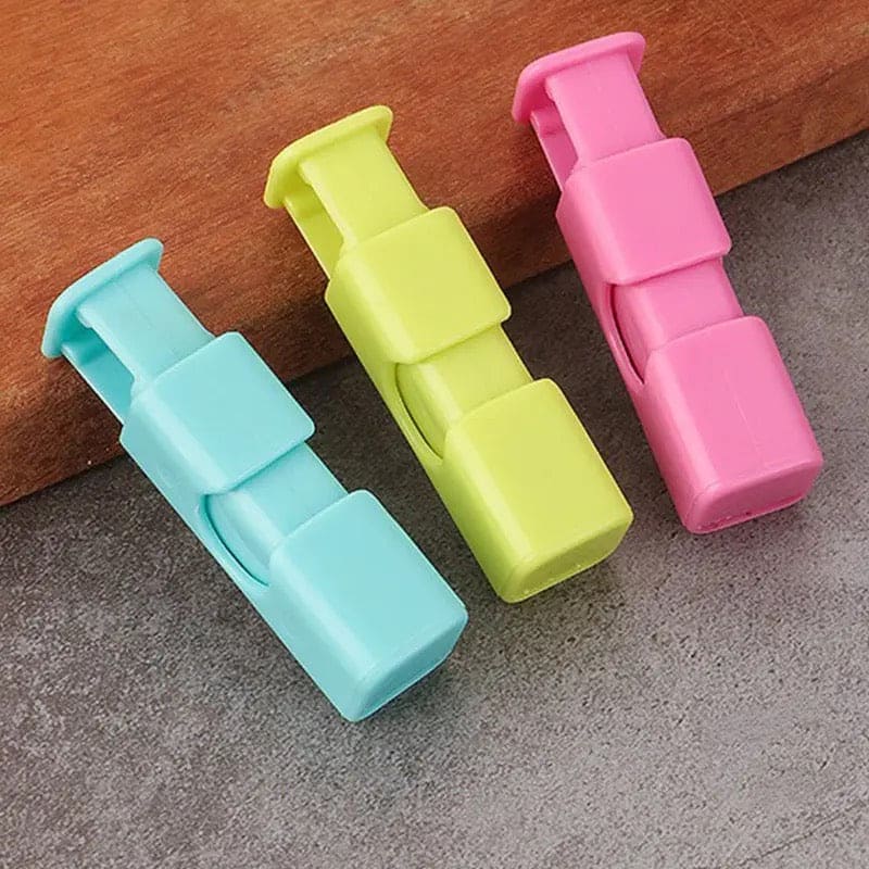 Set Of 4 Chip Sealing Clip, Multipurpose Bread Sealer, Press Spring Seal Clips, Food Bag Lock Button, Food Preservation Sealing Clips, Sealer Clamp Sealing Bag Clips, Kitchen Clips Freezer Bag Clips, Locking Type Bag Clip