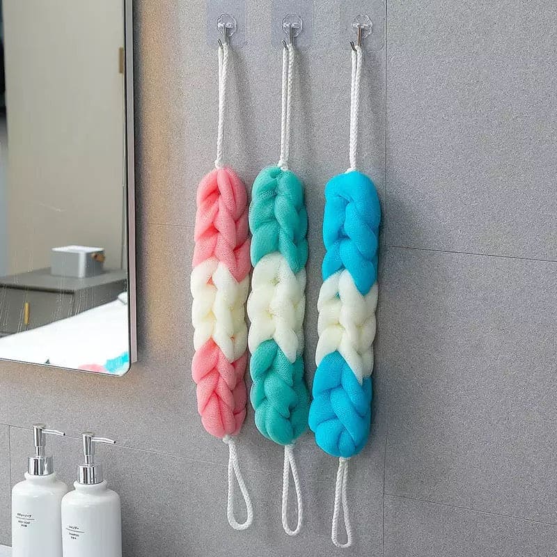 Flower Mesh Shoulder Scrubber, New Men Women Bath Sponge Towel Rub Brush, Body Wash Dry Brush, Mesh Shower Wash Sponge, Bubble Massage Brush, Shower Bath Wash Cloth
