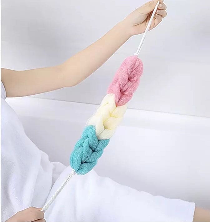 Flower Mesh Shoulder Scrubber, New Men Women Bath Sponge Towel Rub Brush, Body Wash Dry Brush, Mesh Shower Wash Sponge, Bubble Massage Brush, Shower Bath Wash Cloth