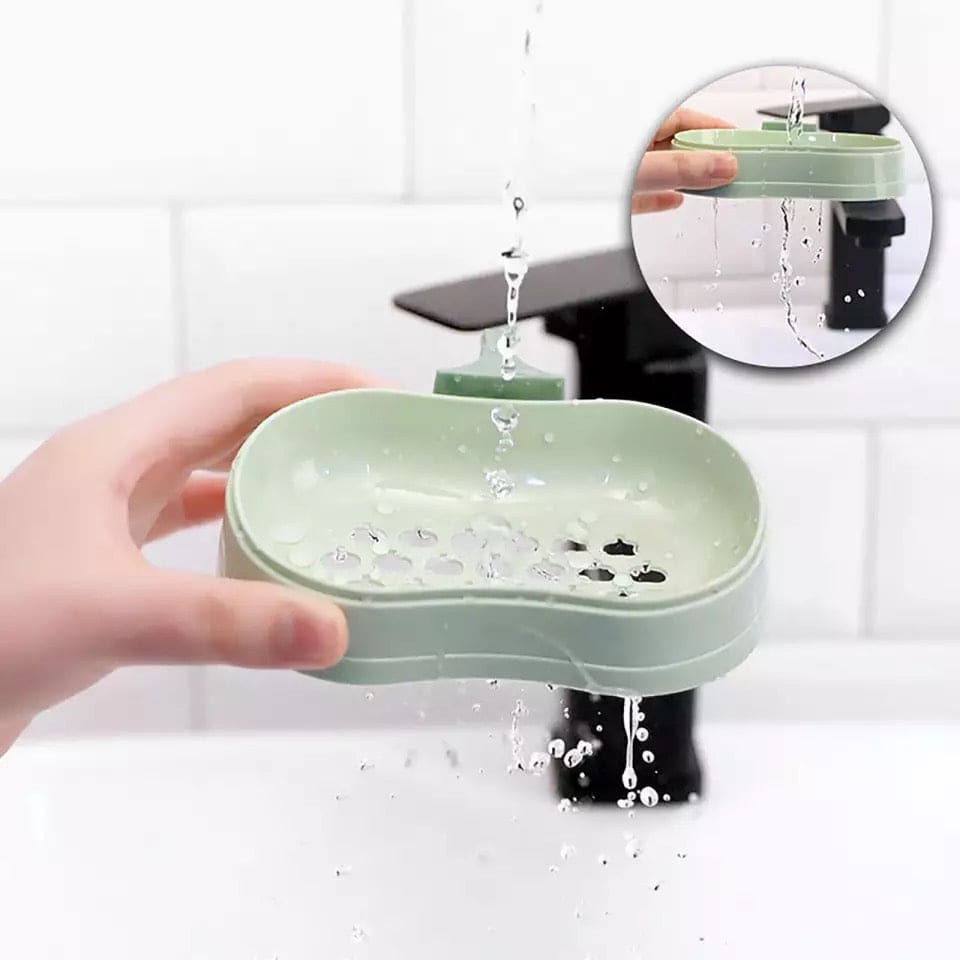Cute Pumpkin Shape Soap Holder, Double Layer Drain Sink Soap Holder With Cover, Multifunctional Drain Soap Holder, Soap Draining Tray For Bathroom