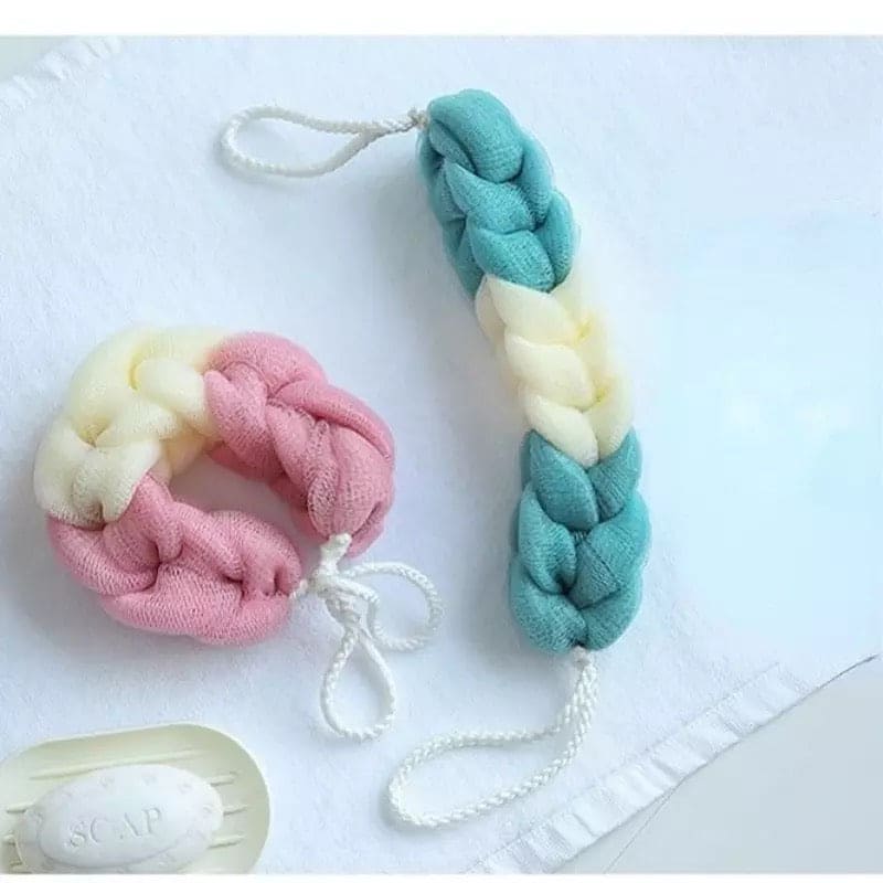 Flower Mesh Shoulder Scrubber, New Men Women Bath Sponge Towel Rub Brush, Body Wash Dry Brush, Mesh Shower Wash Sponge, Bubble Massage Brush, Shower Bath Wash Cloth