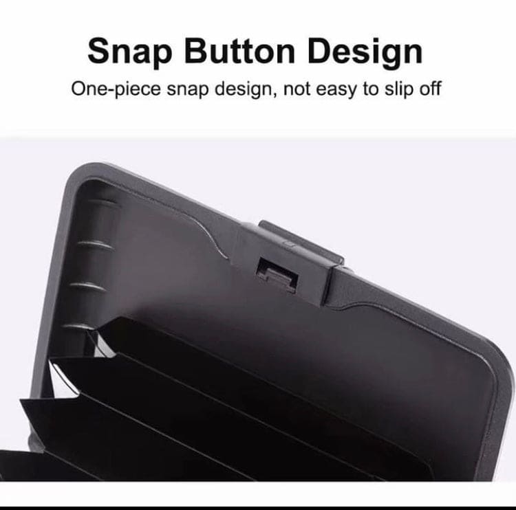 Plastic Business Card Holder, Waterproof Stainless Steel Card Case, Solid Credit Card Holder, Money Bag Storage Travel Wallet