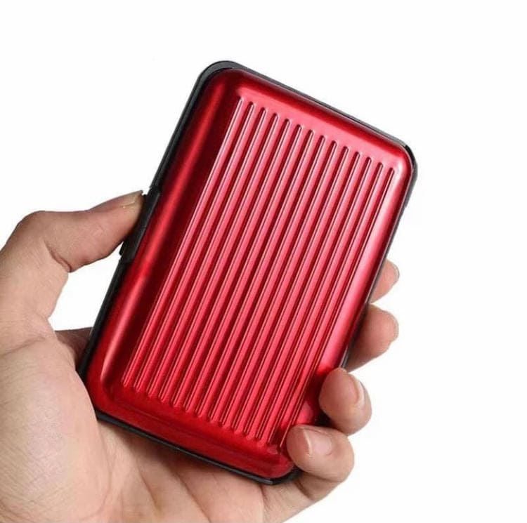 Plastic Business Card Holder, Waterproof Stainless Steel Card Case, Solid Credit Card Holder, Money Bag Storage Travel Wallet