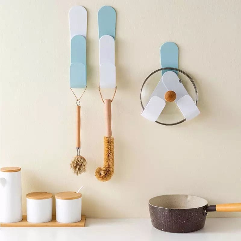Rotatable Multifunctional Pot Lid Holder Rack, Wall-Mounted Pot Lid Storage Shelf, Pan Cover Organizer, Kitchen Hook Organizer