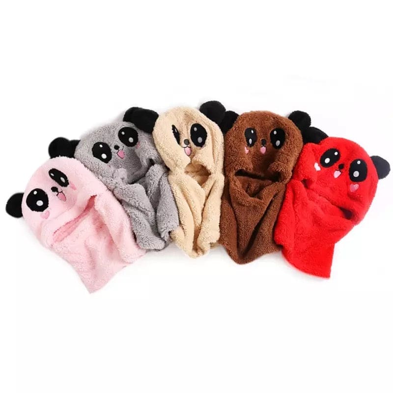 2 Pcs Premium Quality Winter Cute Children Cartoon Scarf Hats, Hooded Scarf Caps, Baby Stuff Winter hat Plus Fleece Kids Caps, Cartoon Hat For Girls Boys Scarf, Baby Hat Bonnet Beanie