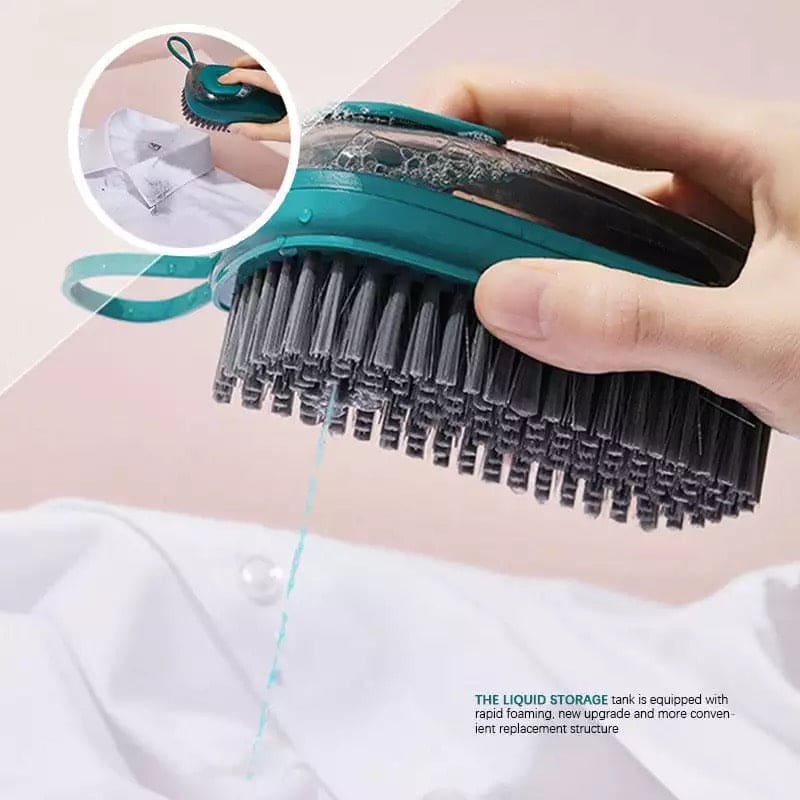 Multifunctional Laundry Brush, Liquid Soap Dispenser Hydraulic Scrub Brush, Laundry Clothes And Shoes Scrubbing Brush, Household Cleaning Brush