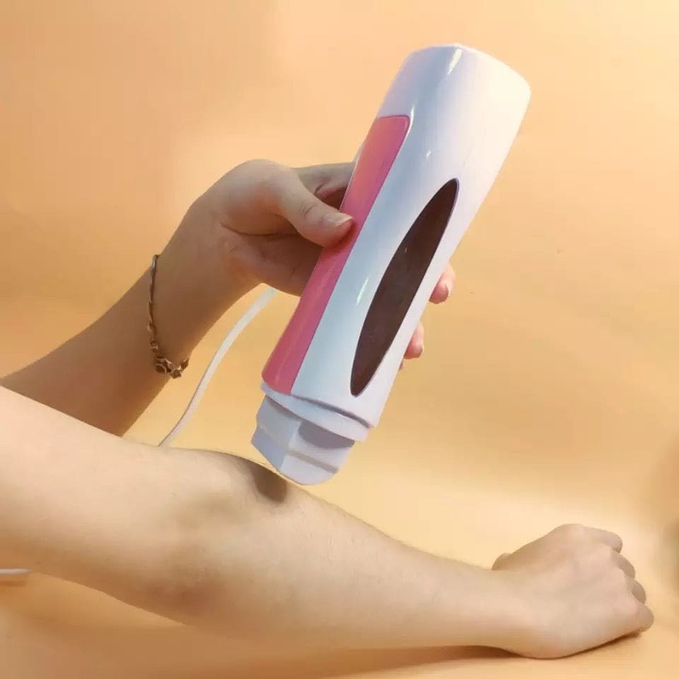 Electric Hair Removal Wax-melt Machine, Heater EU Plug Portable Epilator Roll, Heater Melt Depilation Hair Removal, SPA Handheld Body Depilatory Machine Hair Removal Tool