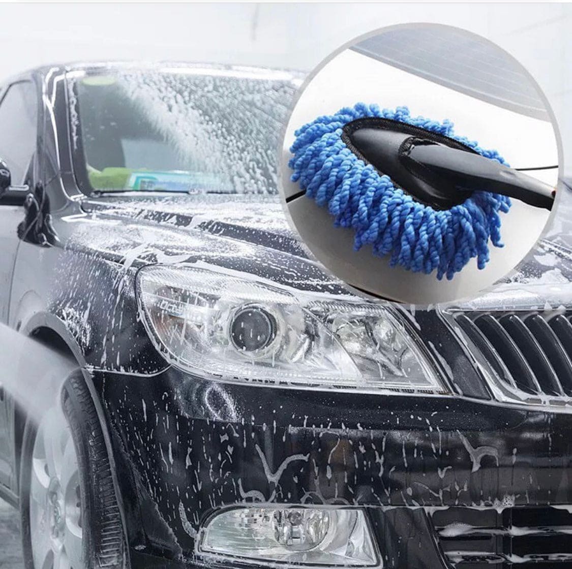 Car Dust Mop, Car Mop Microfiber Cleaning Brush, Car Dusting Tool, Car Wash Small Wax Mop
