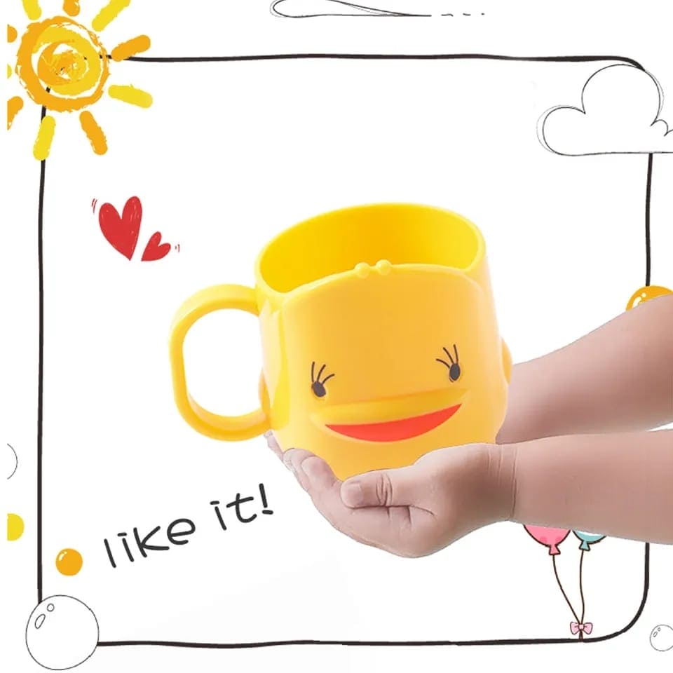 Cute Yellow Duck Mouthwash Cup, Duck Toothbrush Water Mug, Bathroom Tumbler Toothpaste Holder With Handle, Mouthwash Home Travel Cups, Cute Children Toothbrush Clean Cup, Baby Toothbrush Mug