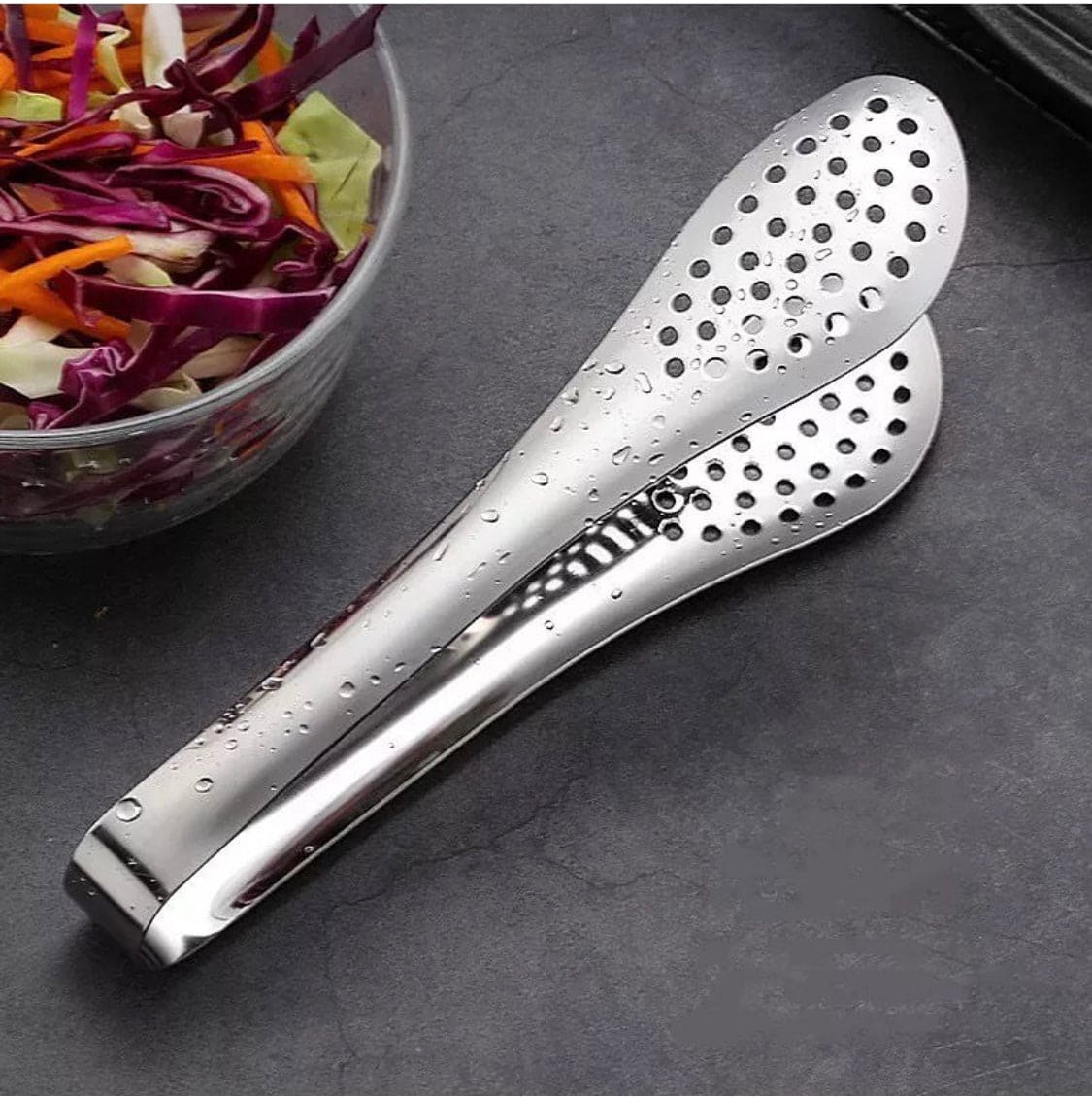Stainless Steel Food Tong, Kitchen Utensil Buffet Cooking Tool, Anti Heat Pastry Bread Clip Clamp, BBQ Salad Tong Tool, Steak Clamp