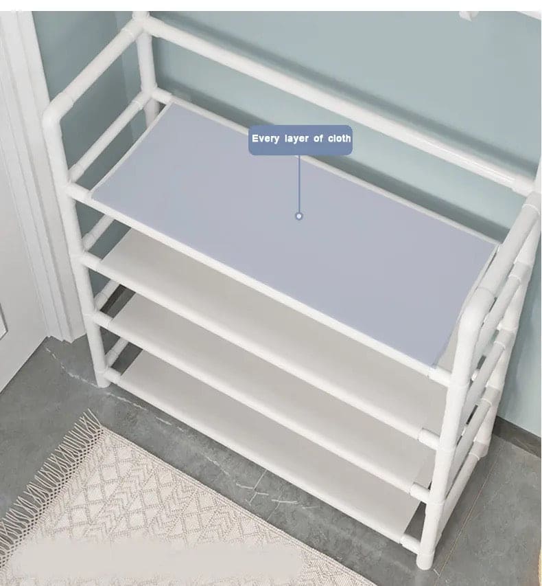 Nordic Coat And Hat Rack, Entryway Floor Display Clothes Rack, Household Shelf Living Room Clothes Storage Rack, Homlly Entryway Coat Rack with Shoes Organizer, Multi-Functional Shoe Rack, Bedroom Living Room Hanger