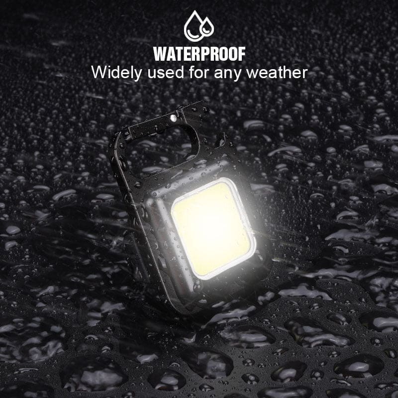 Mini Square LED Flashlight, Portable Pocket Flashlight Keychains, Rechargeable For Outdoor Camping, Emergency Lamps Work Light, Multifunction Portable Pocket Light, COB Inspection Light