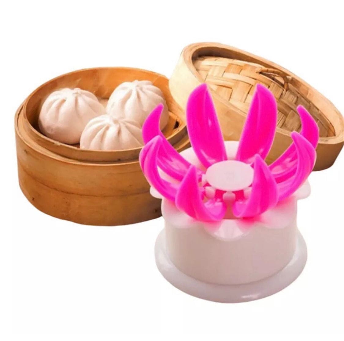 Flower Dumpling Maker, Kitchen DIY Pastry Pie Dumpling Maker, Steamed Stuffed Bun Making Mold, Lotus Flower Chinese Baozi Making Mold