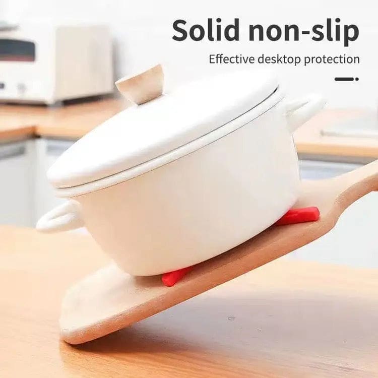 Convenient Folding Cutlery Insulation Pad, Cross Adjustment Placemat Pot Bowls, Kitchen Supplies Dining Table Decor Heat-proof Mat, Collapsible X Shaped Design Silicone Trivets