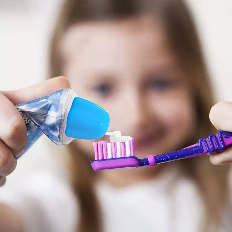 Silicone Lazy Self-Closing Toothpaste Tube Squeezer, Self-Closing Toothpaste Caps, Silicone Manual Toothpaste Squeezer, Squeezing Toothpaste Device, Toothpaste Cap Self-Closing Edible