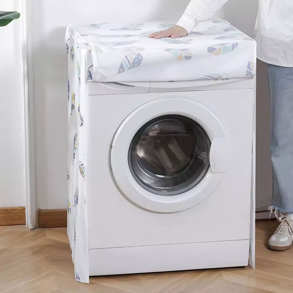 Front Loading Washing Machine Cover For Drum Washing Machine Waterproof Case, Zippered Dust Washing Machine Cover, Dust Protection Waterproof Case Cover, Printed Washing Machine, Washing Machine Protective Coat