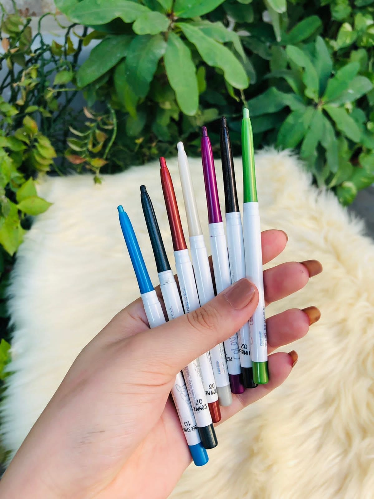 Set Of 7 Creamy Twist Gel Eyeliner, Color Pop Kajal, Intense Gel Eyeliner, Gel Eyeliner Pencil
