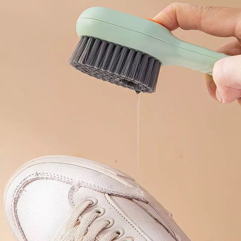 Liquid Shoes Brush, Multifunction Soft Bristled Brush, Automatic Filling Shoe Clothes Board Brush, Home Cleaning Tool, Long Handle Shoe Brush, Long Handle Shoe Brush