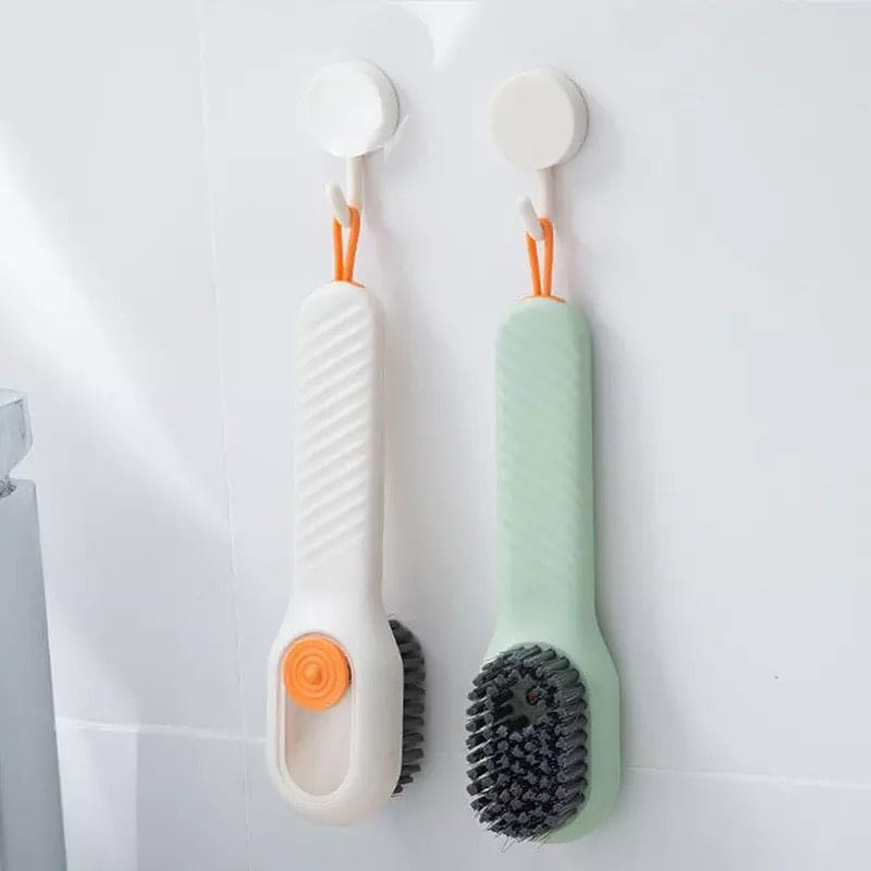 Liquid Shoes Brush, Multifunction Soft Bristled Brush, Automatic Filling Shoe Clothes Board Brush, Home Cleaning Tool, Long Handle Shoe Brush, Long Handle Shoe Brush