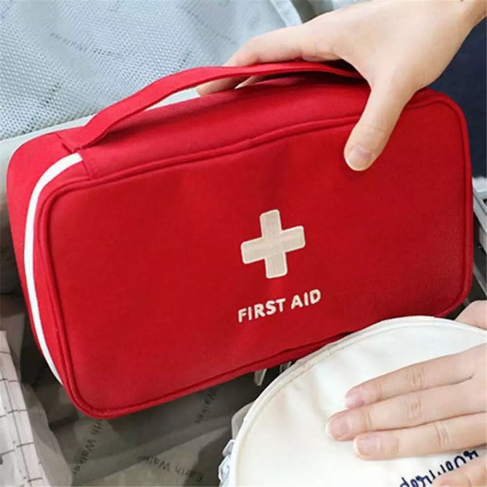 First Aid Medicine Bag, Large Capacity Portable Medicine Storage Bag, Outdoor First Aid Kit Organizer, Travel Empty Medicine Storage Bags, Emergency First Aid Kit Bag, Pill Survival Organizer, Portable Camping Car Medicine Kit, Car Home Emergency Bag