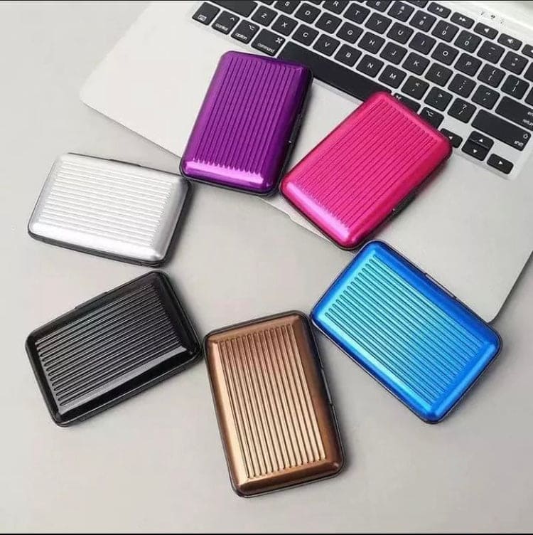 Plastic Business Card Holder, Waterproof Stainless Steel Card Case, Solid Credit Card Holder, Money Bag Storage Travel Wallet