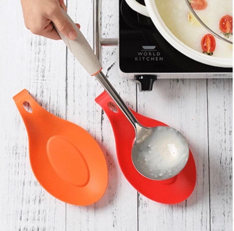 Food Grade Silicone Spoon Holder, Kitchen Utensil Holder, Heat Resistant Spoon Food Grade Silicone Spoon Holder, Kitchen Utensil Holder, Heat Resistant Spoon